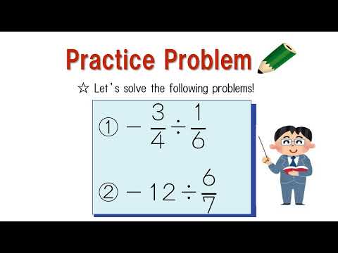 中1＿正負の計算＿分数の混じったわり算（英語版）