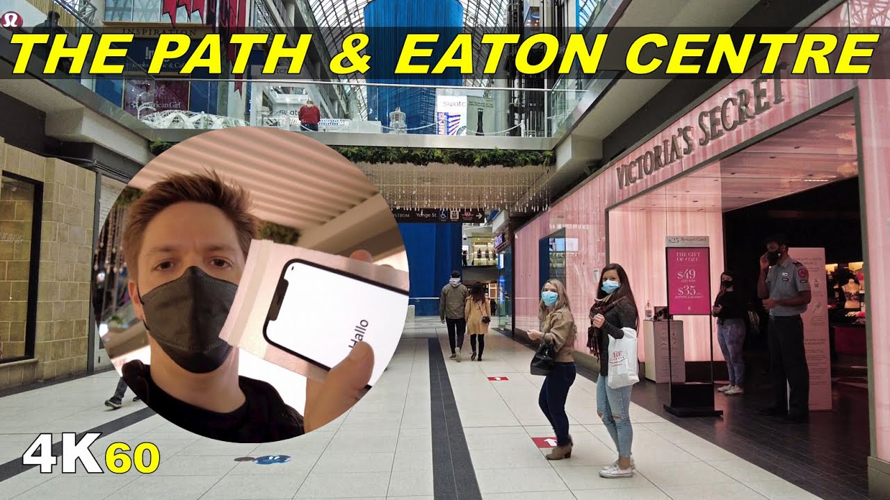 Toronto PATH & Eaton Centre Walk to the Apple 
