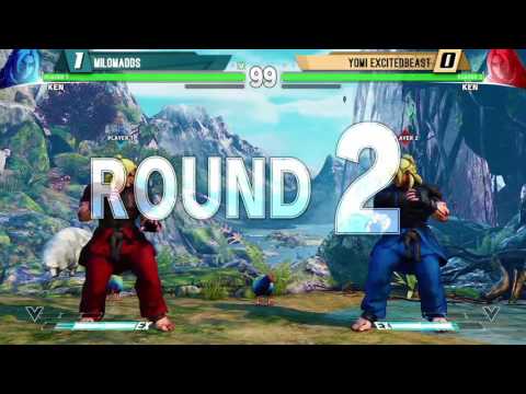 Momocon 2016 SFV Losers Quarter Finals FAJ milomadds vs YOMI Excited Beast