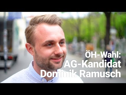 ÖH-Wahl 2019: AG-Kandidat Dominik Ramusch