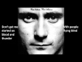 Don't get me started - Phil Collins lyrics