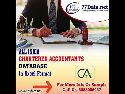 Chartered accountant database - all india