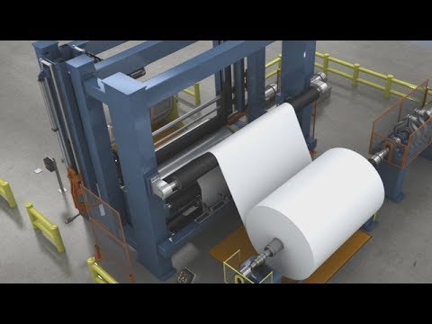 Working process of paper roll cutting machine
