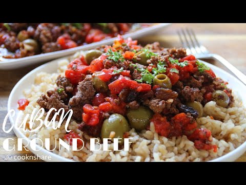 Super Easy Ground Beef Combo in 30 Minutes - Cuban Style