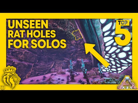 Top 5 UNSEEN Rat Holes on Genesis 2 for SOLOS | ARK: Survival Evolved