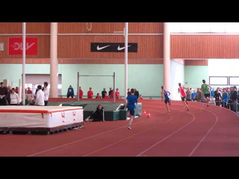 BBM Halle 25.01.2014 - MJ U18 400m 3. Zeitlauf