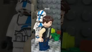 Luke Skywalker makes an impression of his Dad!!😆 | lego star wars stop motion #starwars #short