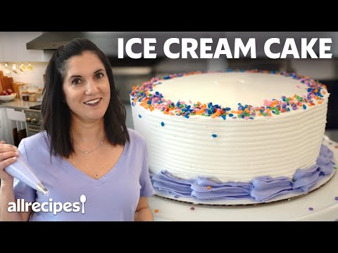 How to Make and Decorate an Ice Cream Cake at Home Oreo Cookie Flavor | Allrecipes
