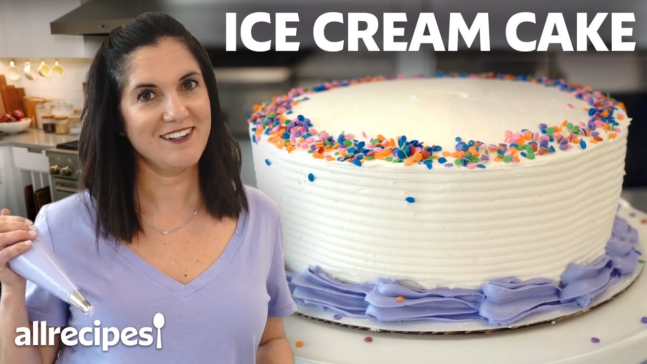 How to Make and Decorate an Ice Cream Cake at Home Oreo Cookie Flavor | Allrecipes