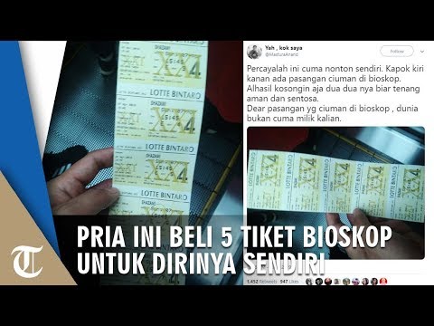 Viral! Kapok Lihat Orang Ciuman di dalam Bioskop, Pria Ini Beli 5 Tiket untuk Dirnya Sendiri