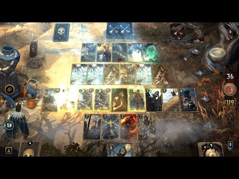 GWENT: Rogue Mage (Single Player Expansion) Gameplay Level 1 - 9 Starting experience (No Commentary)