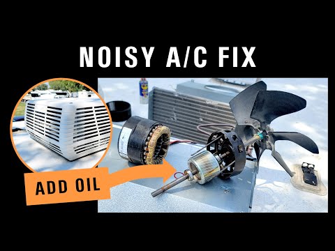 Noisy RV Air Conditioner Fix - Coleman Mach 3 | Disassembly, Lubing Bearings & Maintenance