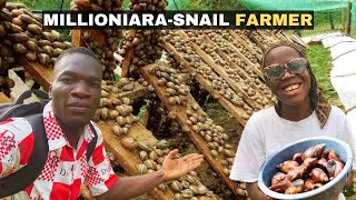 How a young lady built and own a profitable snail farm in Nigeria