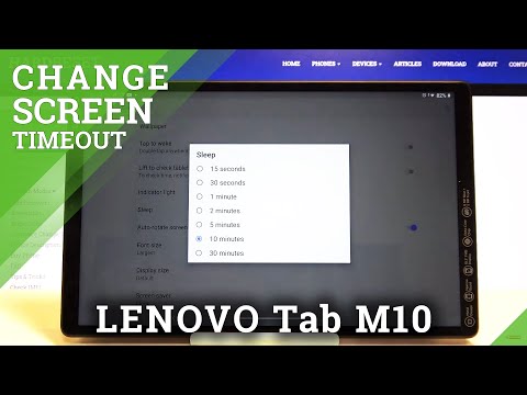 How to Set Timeout in LENOVO Tab M10 – Find Blackout Options