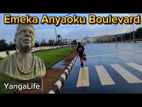 Alex Ekwueme Structure Rises on Emeka Anyaoku Boulevard Amid Ongoing Cleaning