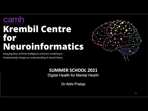 KCNI School - Digital Health for Mental Health (1 / 2) - Lecture - Abhi Pratap