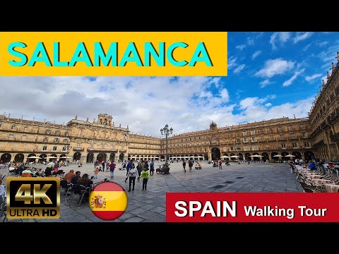 🇪🇦Salamanca, Espanha | 4K UHD 60fps | Passeio a pé