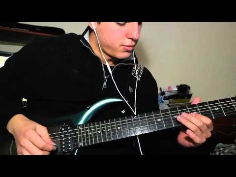 Born Of Osiris - "Devastate" Guitar solo + lead section cover (full speed/slow)