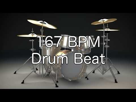 167 BPM Shuffle Drum Beat for Musical Practice