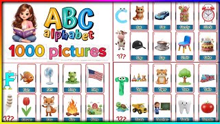 Learn English Alphabet 1000 Pictures For Beginners | Learn Alphabet A to Z | 1000 English Flashcards