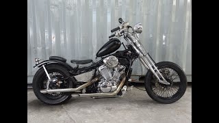 ☆お得な新規車検2年付 HONDA スティード400 スプリンガーフォーク スラッシュカットマフラー ボバー フリスコ YouTubeにて動画見れます