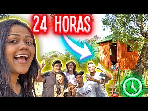 24 HORAS NA CASA DA ÁRVORE !!!