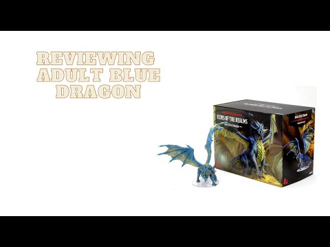 Adult Blue Dragon Review - Wizkids Prepainted Miniatures