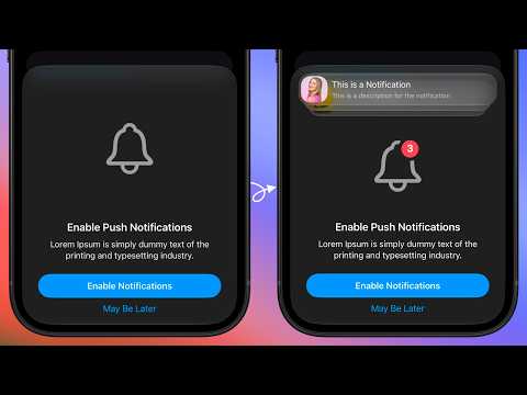 Compact Notification OnBoarding Animation Using SwiftUI thumbnail