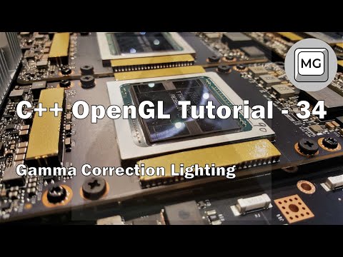 C++ OpenGL Tutorial - 34 - Gamma Correction Lighting