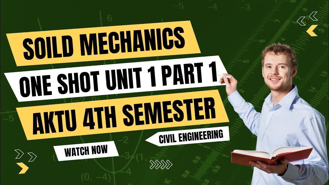 Introduction to Solid Mechanics One Shot | Unit 1 | AKTU | Stress & Strain | SOM | BCE402 | Part 1