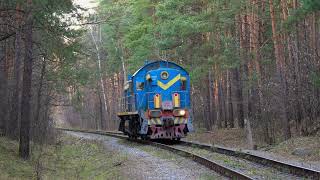 Тепловоз ТЭМ2-2660 следует резервом по перегону пост 2 км - Заводская. 10/11/2024