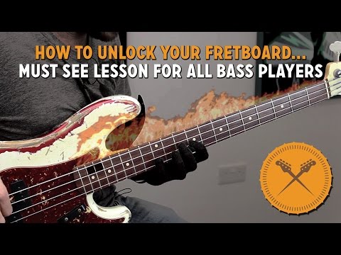 How to unlock your fretboard! “Must see” lesson for bass players (L#141)