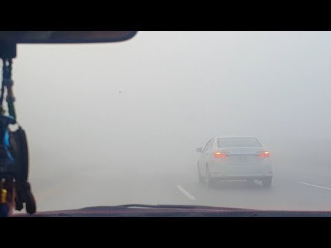 Heavy Fog on Motorway | Foggy Motorway drive | Zero Visibility | Drive Carefully on Highways