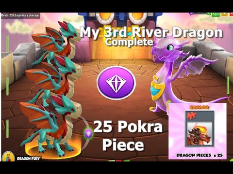 My 3rd River Dragon and 25 pokra dragon Piece | Ancient Event  | DML
