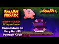 Smash Remix Classic Mode Playthrough Gameplay Featuring Polygon Kirby VERY HARD NO STOCK LOSS