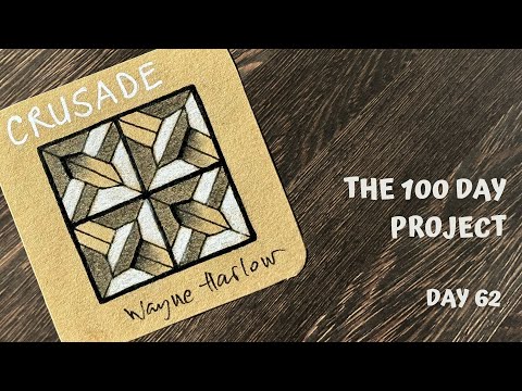 Day 62 of 100 Days of Tangling - Crusade