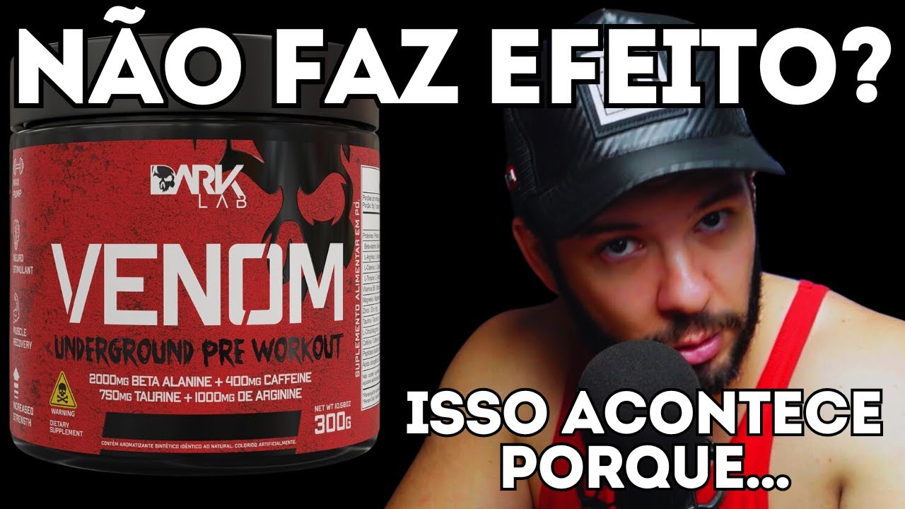 Miniatura da avaliação em vídeo de Suplemento Dark Lab Pre Treino Venom 300g Limão