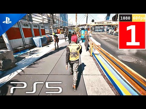Cyberpunk 2077 Next Gen PS5 Freeroam Gameplay 1080p (no commentary) PART 1