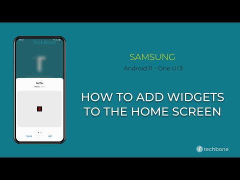 How to Add Widgets to the Home screen - Samsung [Android 11 - One UI 3]