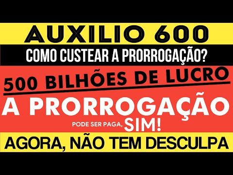 Prorrogação do auxílio emergencial | 600 reais tem dinheiro | Prorroga Presidente!!