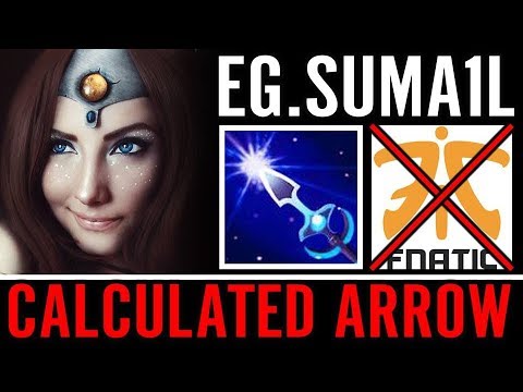 Suma1L to 90%% Arrow SHUT DOWN FNATIC - EG DOTA 2 PRO