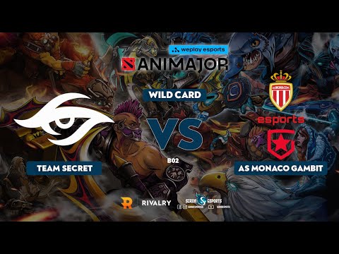 Team Secret vs AS Monaco Gambit - WePlay AniMajor - Wild Card Stage - Dota 2 Highlights - B02