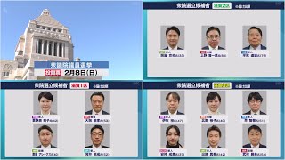 2月6日【びわ湖放送ニュース】【特集】衆院選　滋賀の選挙区１３人立候補　２月８日投開票