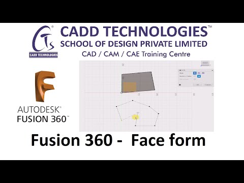 Fusion 360 -  Face form