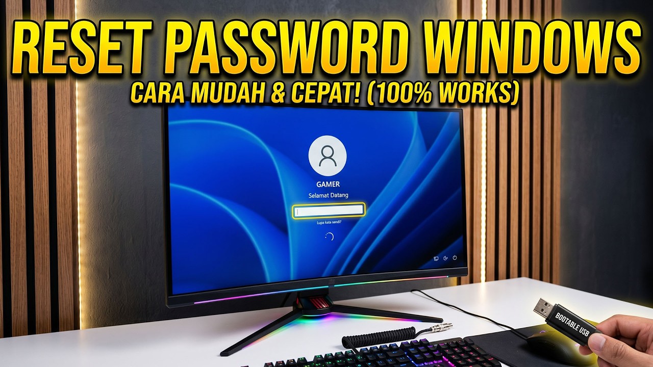 JANGAN KEBURU INSTALL ULANG! Begini Cara Mengatasi Lupa Password Windows Dengan Mudah