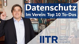 Datenschutz im Verein: die 10 wichtigsten DSGVO-Themen für Vereine