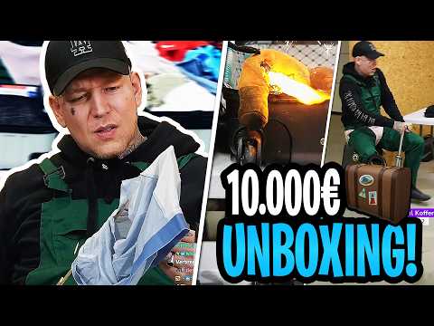 EKELHAFTE UNTERWÄSCHE & Koffer zum fahren!😂 10K € Koffer UNBOXING ft Zarbex, TryMacs | MontanaBlack