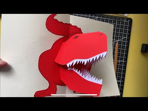 Pop up tutorial: Dinosaur T-Rex
