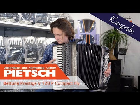 Akkordeon - Beltuna Prestige V 120 P Compact Fly Platinum Carved - Klangprobe