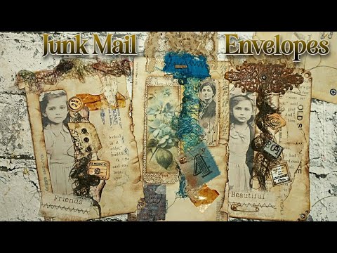 JUNK MAIL ENVELOPES - MAKING BEAUTIFUL WRITING SPOTS FROM JUNK MAIL